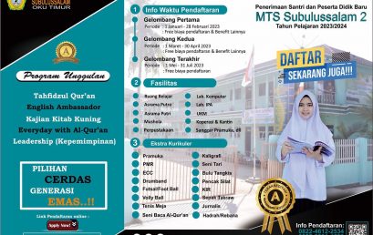 PSPDB MA Subulussalam 2 Tahun ajaran 2023/2024