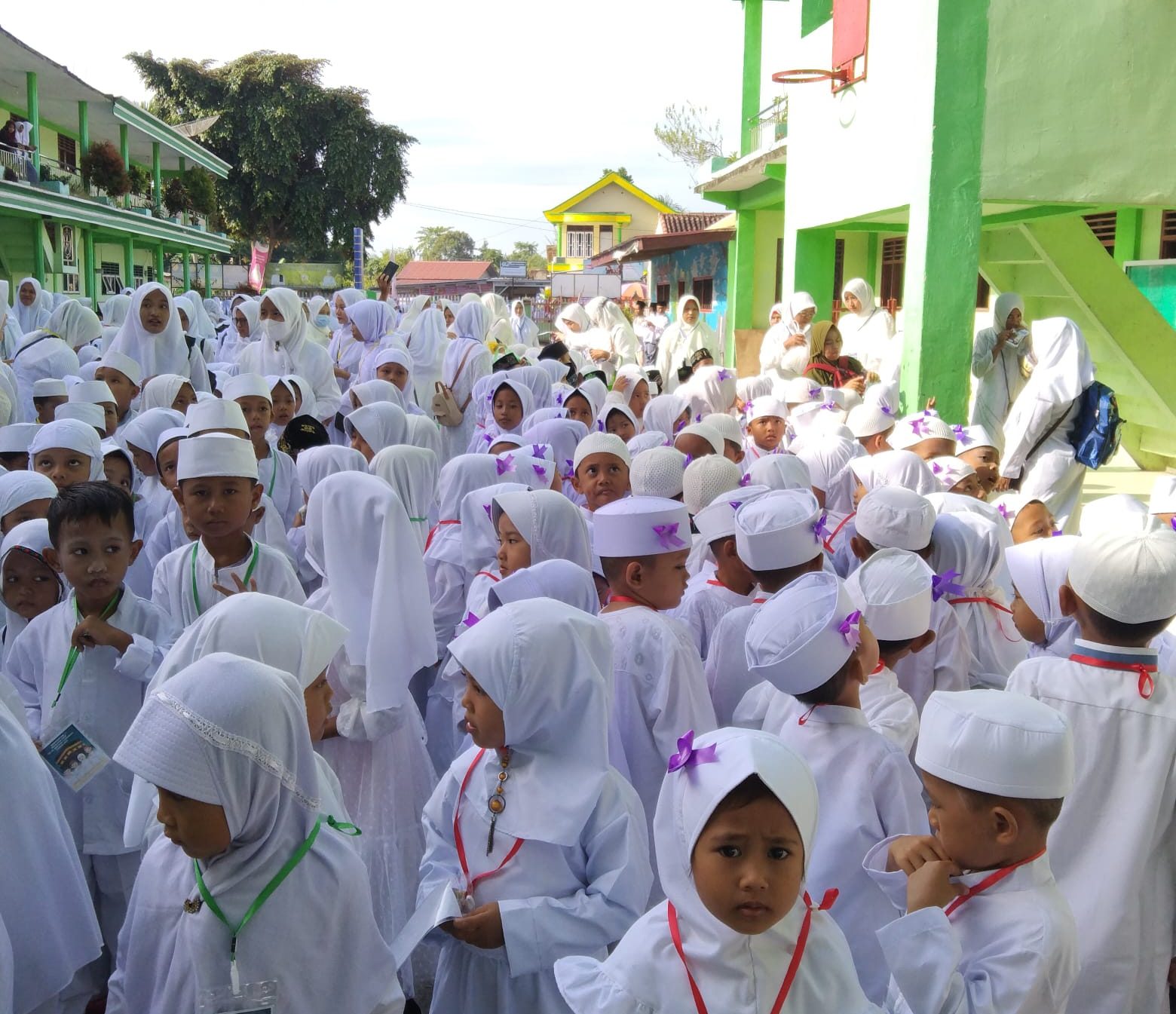 Ratusan Peserta Didik PAUD, KB/RA, TK, MI ikuti Simulasi Manasik Haji Cilik